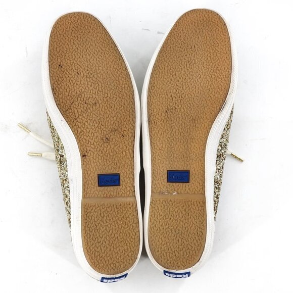 KEDS x KATE SPADE Keds for Kate Spade CH KS Platinum Gold Glitter WF57125 - Picture 11 of 13